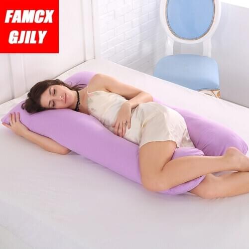 U-Shape Multifunction Pregnancy Pillow Bedding Full Body Pillow for Pregnant Women Cozy Cushion Long Side Sleep Maternity Pillow