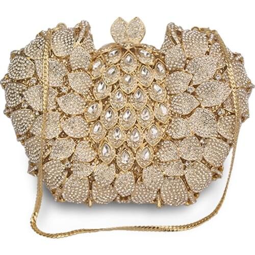 Fashoin Girl Handbag Designer Remark Bridal Metal Clutches Purse Wedding Chain Lady Party Wallet Beach Luxury Diamond Jelly Bag