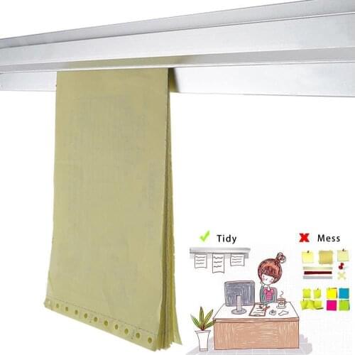 Wall-Mounted Bill Folder Storage Hanging Ticket Tab Bill Receipt Hanging Rack Kitchen Order Document Holder Paper Clip Organizer