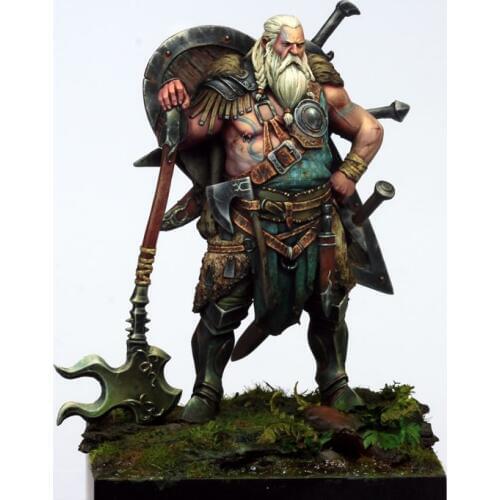 New Unassembled 1/24 75mm ancient stand warrior 75mm Resin Figure Unpainted Model Kit