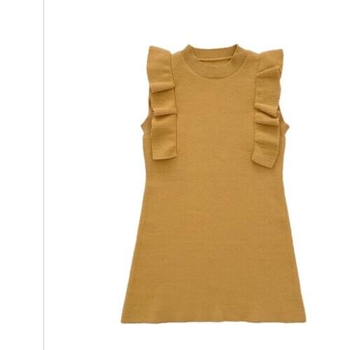 Autumn winter knitted lace dress for girls clothes cotton little girls vest dress warm school girls bottom dress children dressy