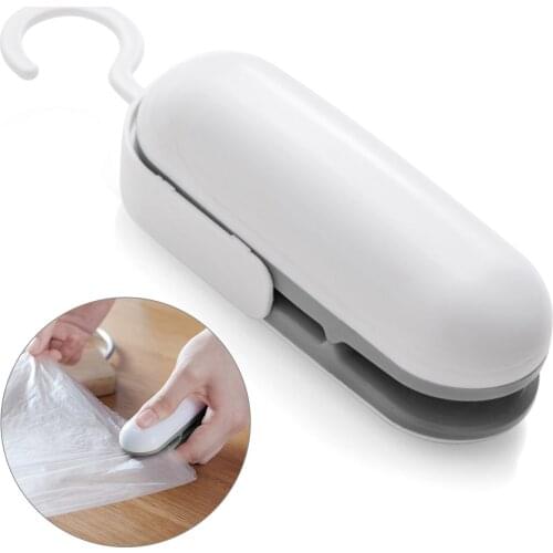 Portable Mini Bag Sealer 2 In 1 Portable Bag Cutter Heat Sealer For Plastic Bags Food Storage Hand Pressure Mini Sealing Machine