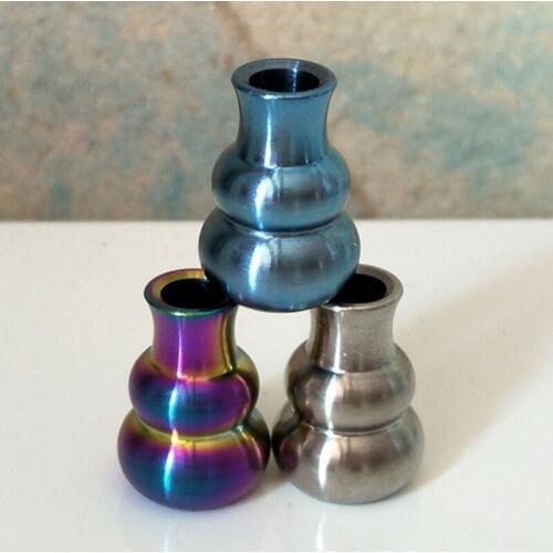 Titanium TC4 EDC Knife Beads Small Gourd Knife Hanging Ornaments Pendant Umbrella Knife Lanyard Cord Outdoor Beads phone Cord