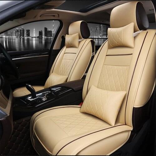Universal PU Leather car seat covers For Jeep Grand Cherokee Wrangler Patriot Cherokee Compass commander car accessories sticker