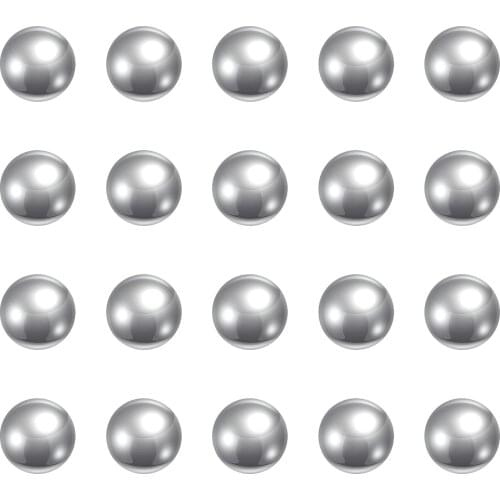 Uxcell 50pcs 9.5mm 201 Stainless Steel Bearing Balls G200 Precision
