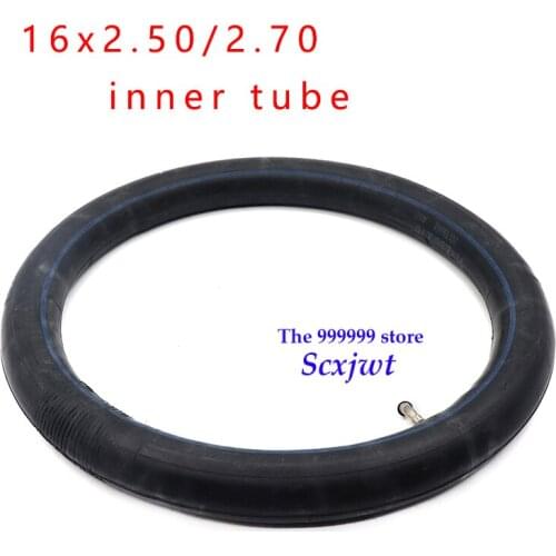 Inner Tube 16x2.50/2.70 For e-Bike Electric scooter ATV dirt pit bike Motorcycle 16*2.50 with Bent Valve tyre Accessories