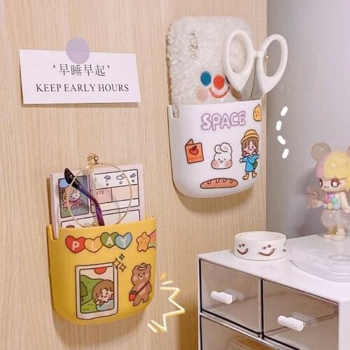 W&G TV Air Conditioner Remote Control Storage Box Wall-mounted Mobile Phone Box Room Wall Bedside Shelf Hanger