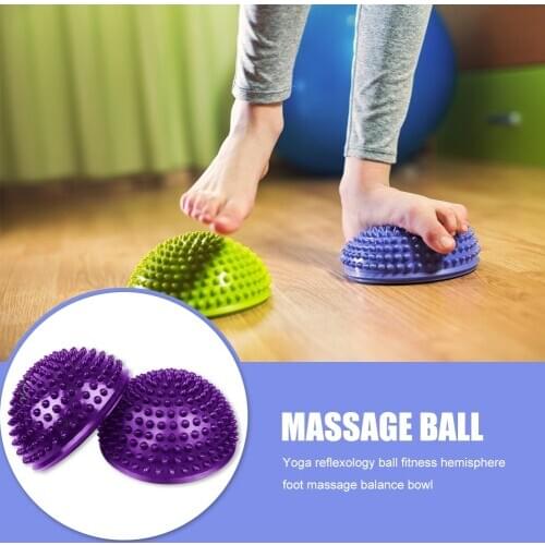 Yoga Half Ball Promote Blood Circulation Trigger Point Foot Massage Ball Stepping Stones PVC Balance Pods Fitness Equipments