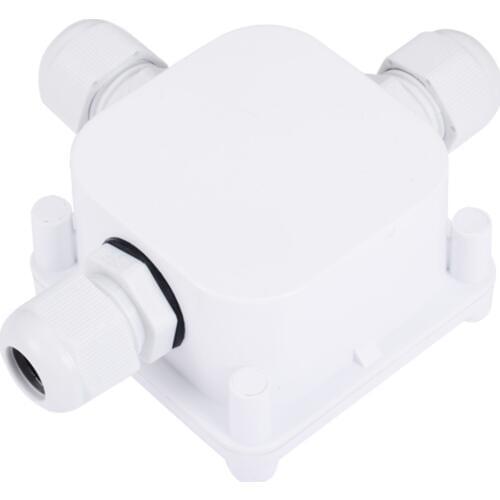 1pc IP68 3 Wires Waterproof Junction Terminal Box Cable Protection Building Connectors For Outdoor Lighting Connections