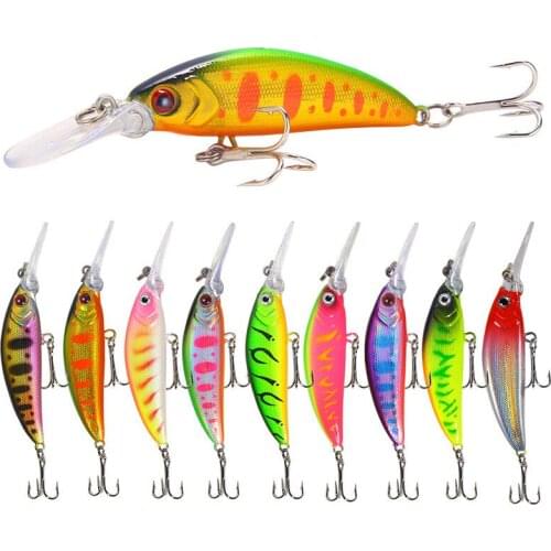 1Pcs NEW Mini Minnow Fishing lure Sinking Vibration Wobbler Hard Crank Bait 6g7cm deep diving lures High Quality vibration japan
