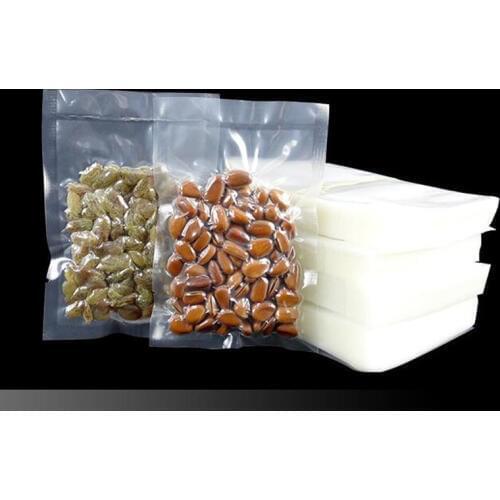 100PCS Multi-size Vacuum Bag Food Fresh Keeping Bag Vacuum Sealer Bag Food Storage Bags Kitchen Food Packing Pouch Saran Wrap