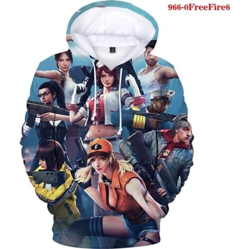 2021 New 3d Hoodies Free Fire Game Mens Hoodie Winter Casual Swearshirts Harajuku Hooded Women Boys Hot Game Free Fire Tops