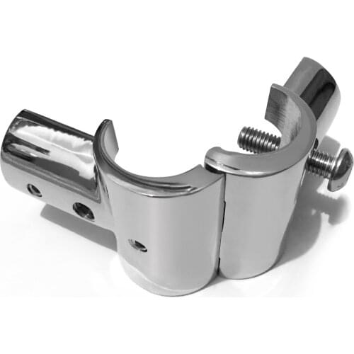 316 Stainless Steel Boat Marine Handrail 90 Degree Tee Fitting Hardware 25mm Tube