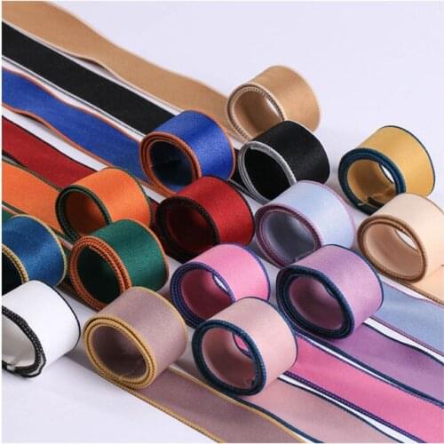 50Yards Wholesale Tweed Polyester Ribbon for Christmas Decorations Crafts Hair bow