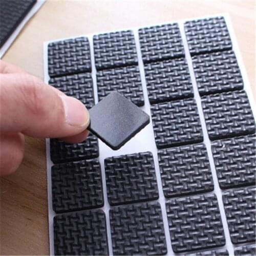 6@# Square Feet Pads Table Foot Furniture Leg Pad Corner Mute Wear-Resistant Anti-Slip Stickers Protective Stool Foot Cover