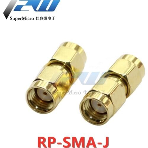 Coaxial RF Connector Router Adapter RP-SMA-J Reverse SMA Male Threaded Hole