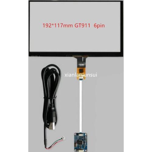 CARPC win7 win8 10 FOR 8"USB Interface Capacitive Touchscreen Android Multi-Touch Compatible Compatible HSD080IDW1 HSD080IFW1