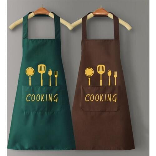 Chef Apron Kitchen Baking Accessories for Men Woman Maid Blank God Of Cooking Foodie Simple Waterproof Fashion Kitchenware