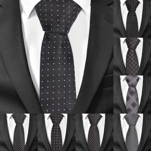 Classic Striped Neck Ties for Men Fashion Casual Plaid Slim Tie Gravatas Business Skinny Mens Neckties Corbatas Men Ties