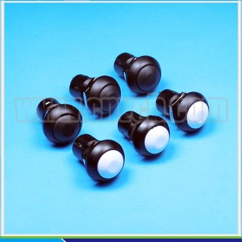 Latching black Red Green Blue white button waterproof plastic push button switch 12mm ON OFF Switch