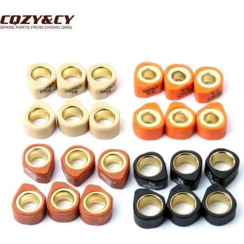 6PC Racing Quality Roller Weights 20x12mm 11g for YAMAHA 125 Cygnus R Hw Xenter Majesty TeoS X-City X-Max Yw Bws Majesty 150