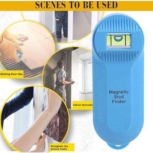 Magnetic Wall Stud Finder Spirit Level Strong Magnet Detector for Steel Nails Screws Fasteners in Stud Walls Plasterboard