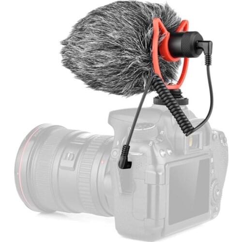 Video Microphone YouTube Vlogging Facebook Livestream Recording Mic For IPhone Android Smartphone CanonNikon Sony DSLR Cameras
