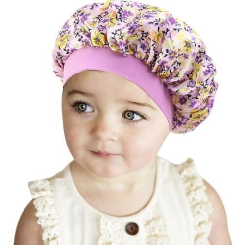 New Reversible Satin Bonnet layer Sleep Night Cap Head Cover Bonnet Hat for For Curly Springy Hair Black