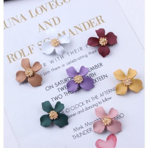 New 10PCS Oil Drop Metal Core Flower DIY Jewelry Bracelet Necklace Pendant Charms Gold Tone Enamel Floating Charm Crafts