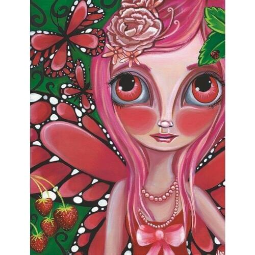 Wholesale Girls cartoon painting picture children gift girls room wall decor supply art free shipping