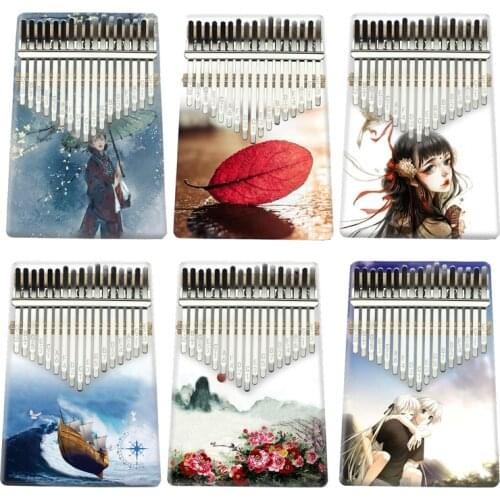 PURM 17 key kalimba thumb piano innovation design Musical instrument colour painting