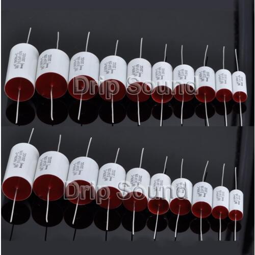 2pcs 56uF-100uF 250V Speaker Frequency Divider Amplifier Crossover Filter Metallized Polypropylene Film Non-Polarity Capacitor