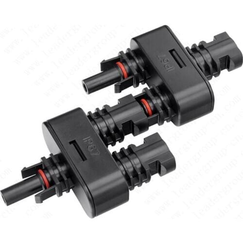 2 Pairs Approval IP67 Solar PV Parallel Branch Splitter Solar Panel Cable SOLAR PV T Branch Connector LJ0144