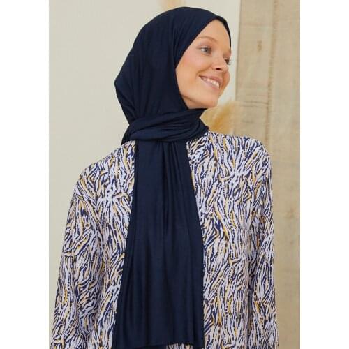 Salland Combed Cotton Shawl Navy Blue Comfortable Product Fashion Flexible and Breathable Comfy Fabric Quality Robust Original Does Not Burn No Ironing Easy Use 1. Quality Shawl Combed Cotton 4 Seasons PenyeŞal-30