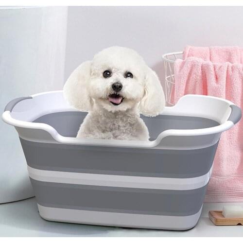 Foldable Pet Bath Tubs Baby Shower Protable Bath Tub Folding Baby Shower Bathtub Safety Security Bath Accessories Laundry Hamper