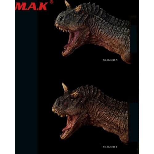 In stock 1/35 DAMTOYS MUS005 B Museum Series Carnotaurus Male Head Statue for collection Birthday Gifts