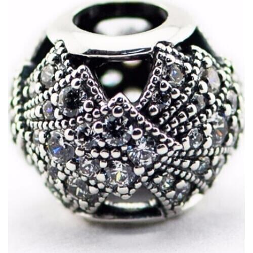 Oriental Fan Crystal Beads for Silver 925 Original Charms Bracelets Summer Jewelry Paved Stones Charm Beads for Jewelry Making