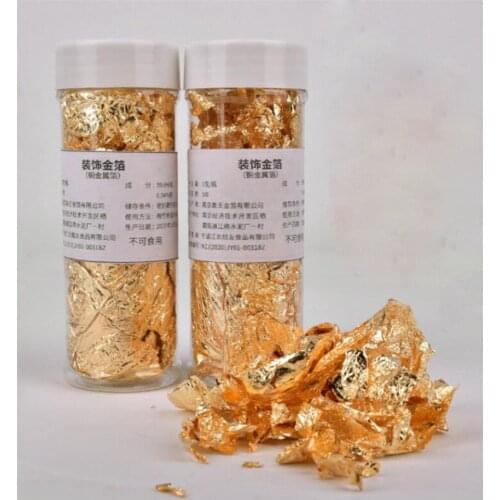 1PCS Edible Genuine Gold Leaf Sabine Tablets 2g Gold Decorative Dishes Chef Art Cake Decorating Tools Chocolate