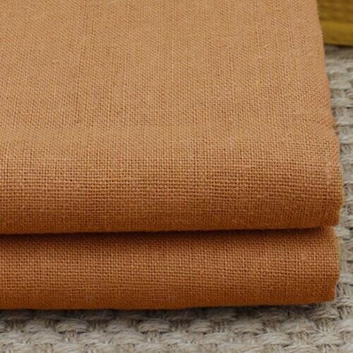 100*140cm Brown Natural Clothing Material Tissus Cotton Linen Fabrics Textile