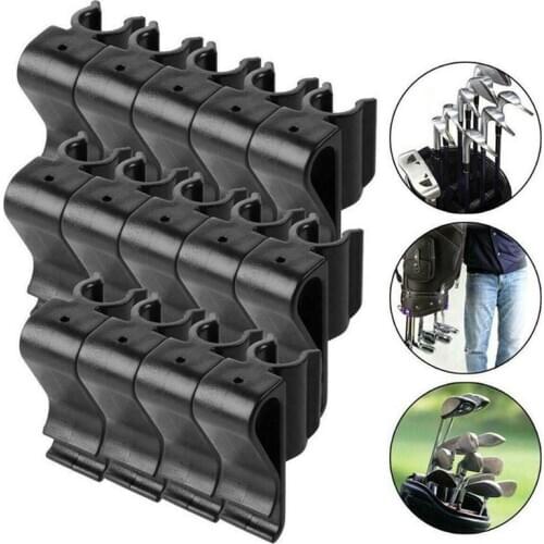 14Pcs Golf Club Clip On Clamp Holder Stand Organizer Club Aid Tool Bag Clip for Golf Ball Mark Training Aids Golf Accessories