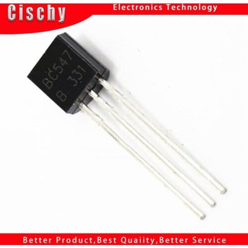 50Pcs/lot)BC547+BC557 Each 25Pcs BC547B BC557B NPN PNP Transistor TO-92 Power Triode Transistor kit Bag