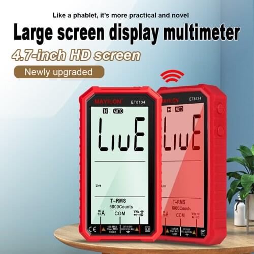 LCD Digital Intelligent Multimeter Backlight Multimeter Direct Current AC Voltage Current Resistance Capacitance Line On-off