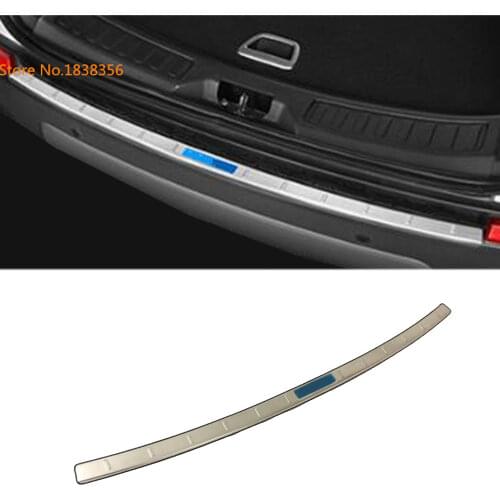 For Land Rover Discovery Sport 2015 2016 2017 2018 2019 Outside Rear Bumper Trim Stainless Steel Scuff Sill Trunk Plate Pedal