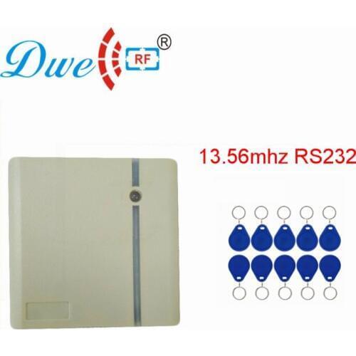DWE CC RF Rfid Proximity Card Reader 13.56mhz MF Wiegand RS232 RS485 Scanner For Access Control System D203M