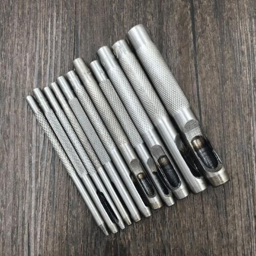 Leather Craft Hole Punch Tool Thick Steel Craft Round Belt Paper Canvas Clothes Punching DIY Leathercraft Puncher 1MM-32MM