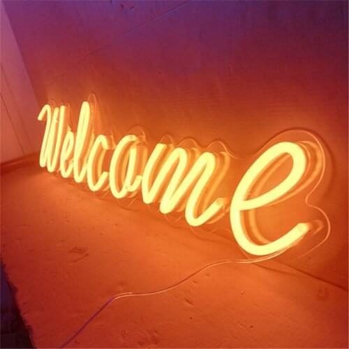 Custom Flexible Letter Adjustable Illuminated Folding Neon Sign Light 3D Led for Party Wedding