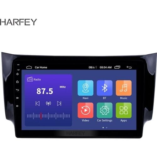 Harfey SWC AUX WIFI car multimedia player 10.1"Android 9.0 radio Bluetooth USB GPS Navigation system For 2012-2016 NISSAN SYLPHY