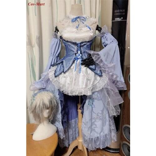 Re:Life In A Different World From Zero Rem Cosplay Costume Gorgeous Crystal Dress Activity Party Role Play Clothing Custom-Make