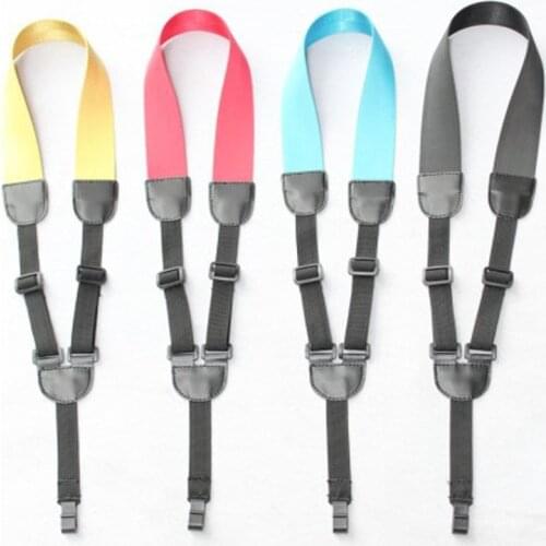 Colorful Hanging Neck Style Stripe Ukulele Small Acoustic Guitar Folk Guitar Strap