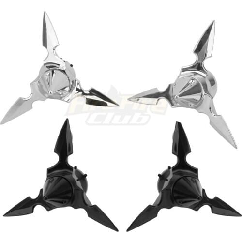 ABS Motorcycle Chrome Skull Spun Blade Spinning Front Axle Cap Nut Cover For Harley Sportster Touring Street Glide 2008-2017